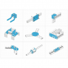 Ресурсный набор Bracket Robot Pack-Blue - «globural.ru» - Карпинск