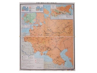 Учебная карта "Россия 1907-1914 гг." 1420*1100 мм (матовое, 2-стороннее лам.) - «globural.ru» - Карпинск