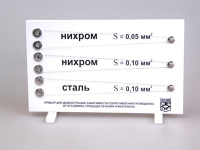 Прибор для демонстрации зависимости сопротивления проводника от его длины, сечения и материала - «globural.ru» - Карпинск