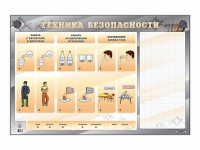 Электрифицированный стенд "Техника безопасности" с маркерными полями - «globural.ru» - Карпинск