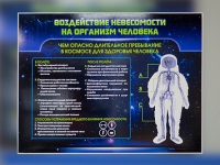 Стенд "Воздействие невесомости на организм человека" - «globural.ru» - Карпинск