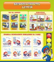 Стенд "Безопасность детей" (вариант 1) - «globural.ru» - Карпинск