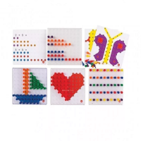 Мозаика Peg Board. Набор с прозрачными досками и картинками - «globural.ru» - Карпинск