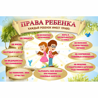 Стенд "Права ребенка" 1,5х1,0 - «globural.ru» - Карпинск