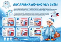 Стенд "Как правильно чистить зубы" - «globural.ru» - Карпинск