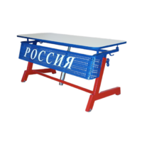 Стол ученический двухместный "Патриот-2п" на газовом лифте (р.гр. № 3-7 и наклоном столешницы ) - «globural.ru» - Карпинск