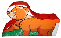 Напольная игрушка "Медвежонок" с шелкографией (ВИК) - «globural.ru» - Карпинск