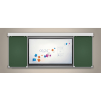 Многофункциональная раздвижная система аудиторных досок 75'' - «globural.ru» - Карпинск