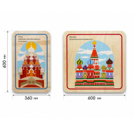 Набор стеновых панелей «Памятные места России - Кижи, Москва» - «globural.ru» - Карпинск