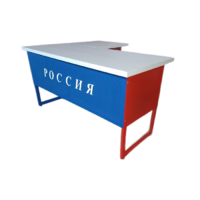 Стол преподавателя "Патриот" угловой с выкатной тумбой - «globural.ru» - Карпинск