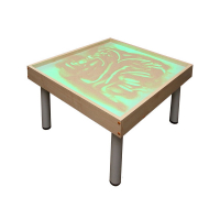 Столик на ножках для рисования песком Радуга. Подсветка RGB - «globural.ru» - Карпинск