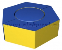 Шестигранное кресло - пуф 80*60*15см (ВИК) - «globural.ru» - Карпинск