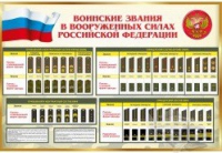 Стенд "Воинские звания в вооруженных силах российской федерации" - «globural.ru» - Карпинск