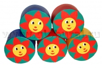 Пуфик «Солнышко» d=60*30см (ВИК) - «globural.ru» - Карпинск