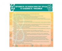 Стенд "Правила безопасности труда в кабинете физики" - «globural.ru» - Карпинск
