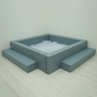 Сухой бассейн с шариками и RGB-подсветкой 190х190 см - «globural.ru» - Карпинск