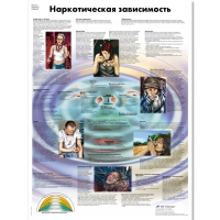 Плакат "Наркотическая зависимость", ламинированный, 50*67 см - «globural.ru» - Карпинск