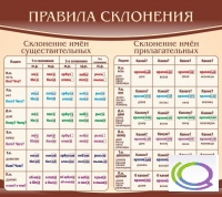 Стенд "Правила склонения" - «globural.ru» - Карпинск
