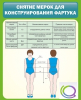 Стенд "Снятие мерок для конструирования фартука" - «globural.ru» - Карпинск