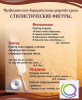 Стенд "Стилистические фигуры" в ассортименте - «globural.ru» - Карпинск