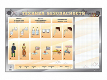 Электрифицированный стенд "Техника безопасности" с маркерными полями - «globural.ru» - Карпинск