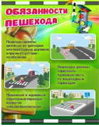 Стенд "Обязанности пешехода" - «globural.ru» - Карпинск