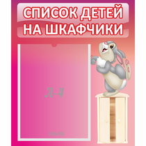 Стенд "Список на шкафчики" - «globural.ru» - Карпинск